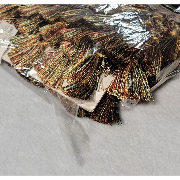 Hand Tied Tassel Fringe 6 Yards Multicolor Made in India - Picture 4 of 6